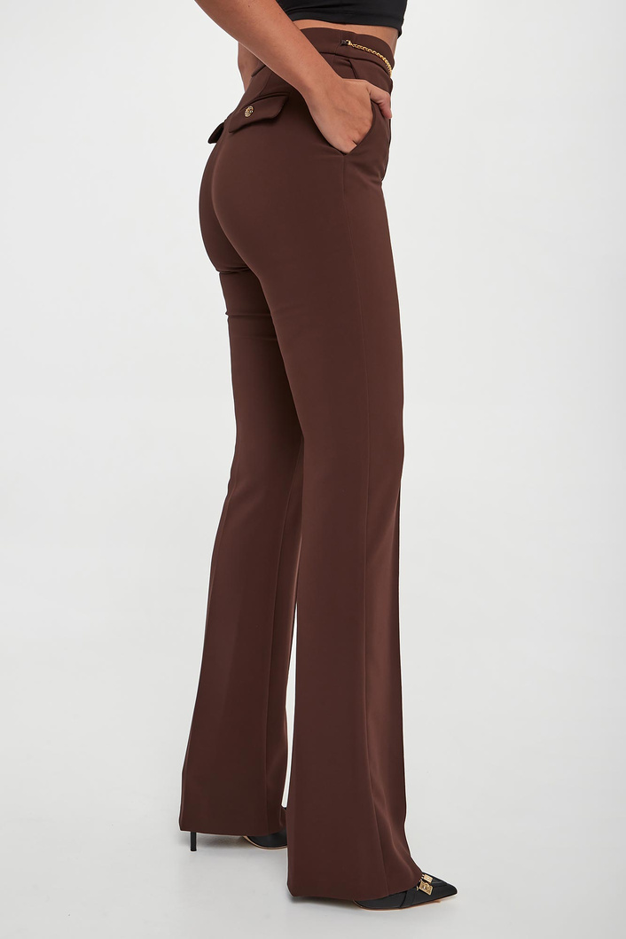 Spodnie damskie z krepy ELISABETTA FRANCHI