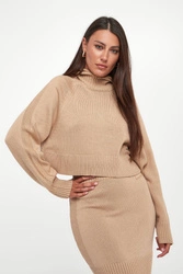 Sweter damski wełniany z kapturem ARMANI EXCHANGE