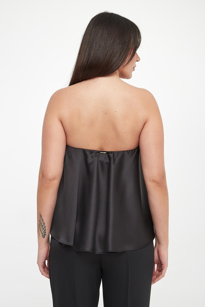 Top damski gorsetowy z satyny TWINSET