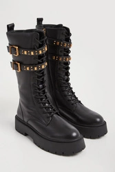 Trapery damskie skórzane TWINSET