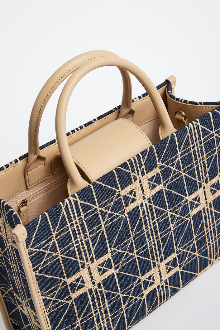 Torebka damska z rafii ELISABETTA FRANCHI