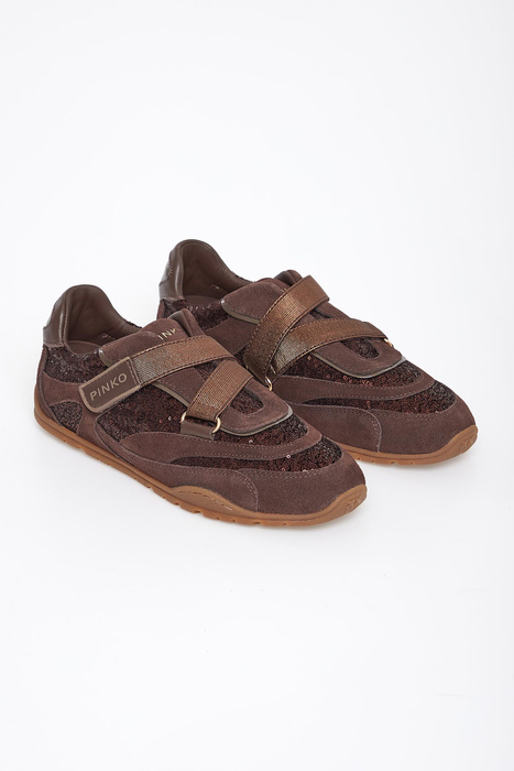 Sneakersy damskie zamszowe PINKO