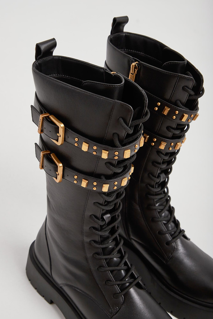 Trapery damskie skórzane TWINSET