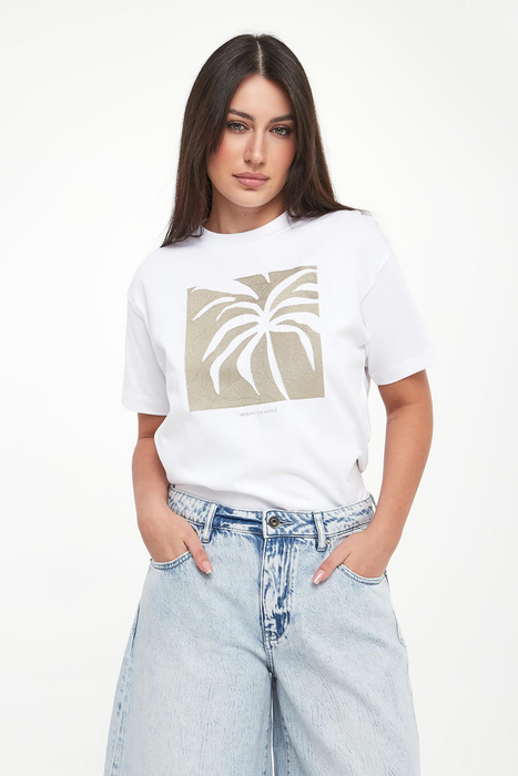 T-shirt damski z nadrukiem ARMANI EXCHANGE