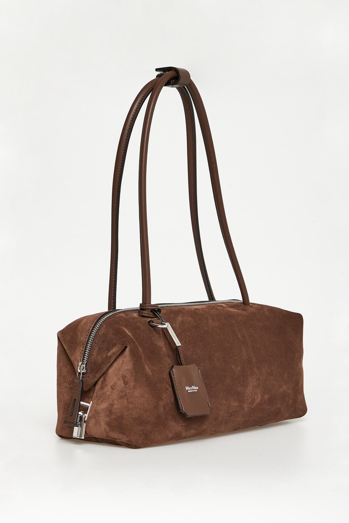 Torebka damska zamszowa baguette Holdall Sling MAX MARA ACCESSORI