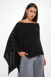 Ponczo damskie kaszmirowe JOSEPH RIBKOFF