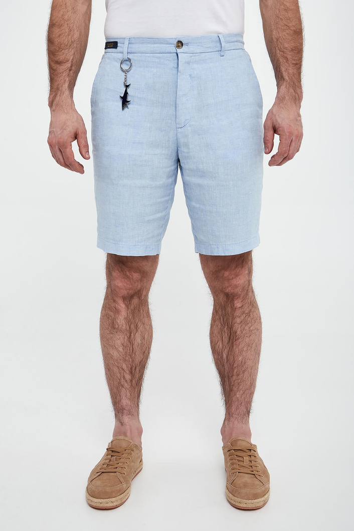 Bermudy męskie lniane PAUL&SHARK