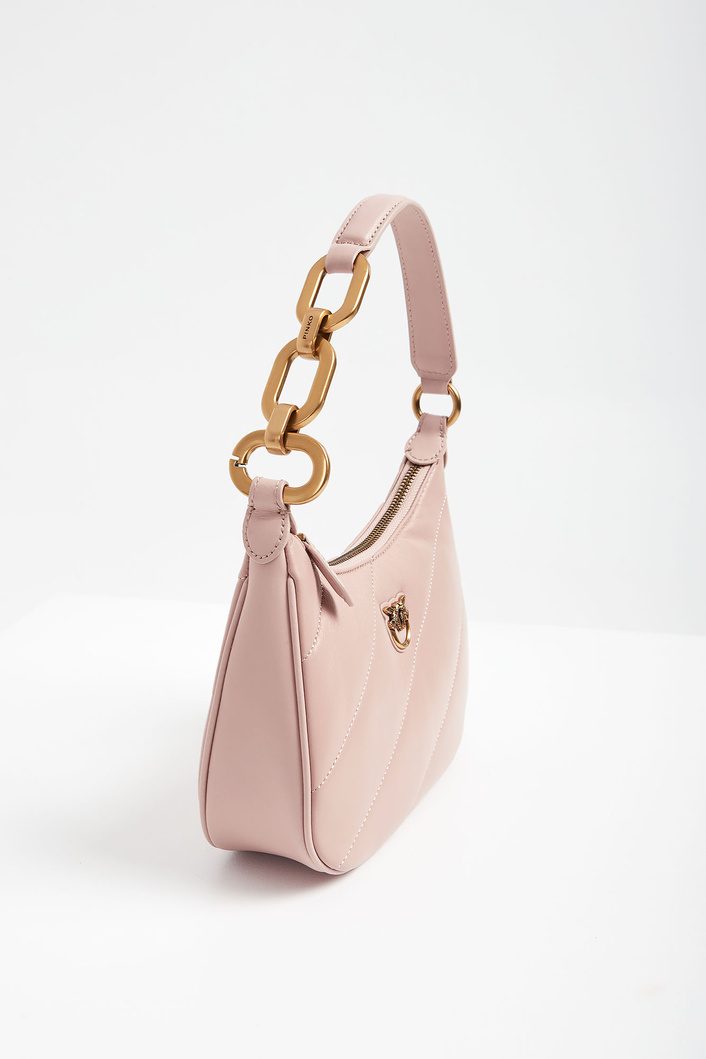 Torebka damska Half Moon Mini Maxi Quilt PINKO