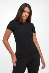 T-shirt damski logowany DKNY