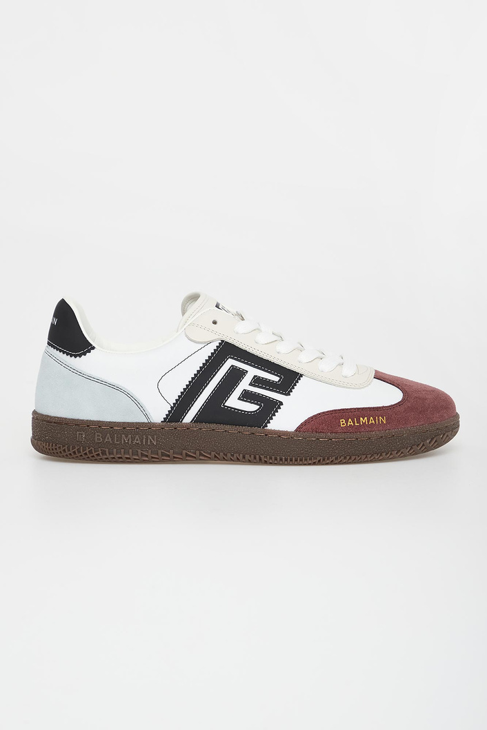 Sneakersy męskie skórzane BALMAIN
