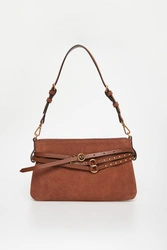 Torebka zamszowa Belt Bag PINKO