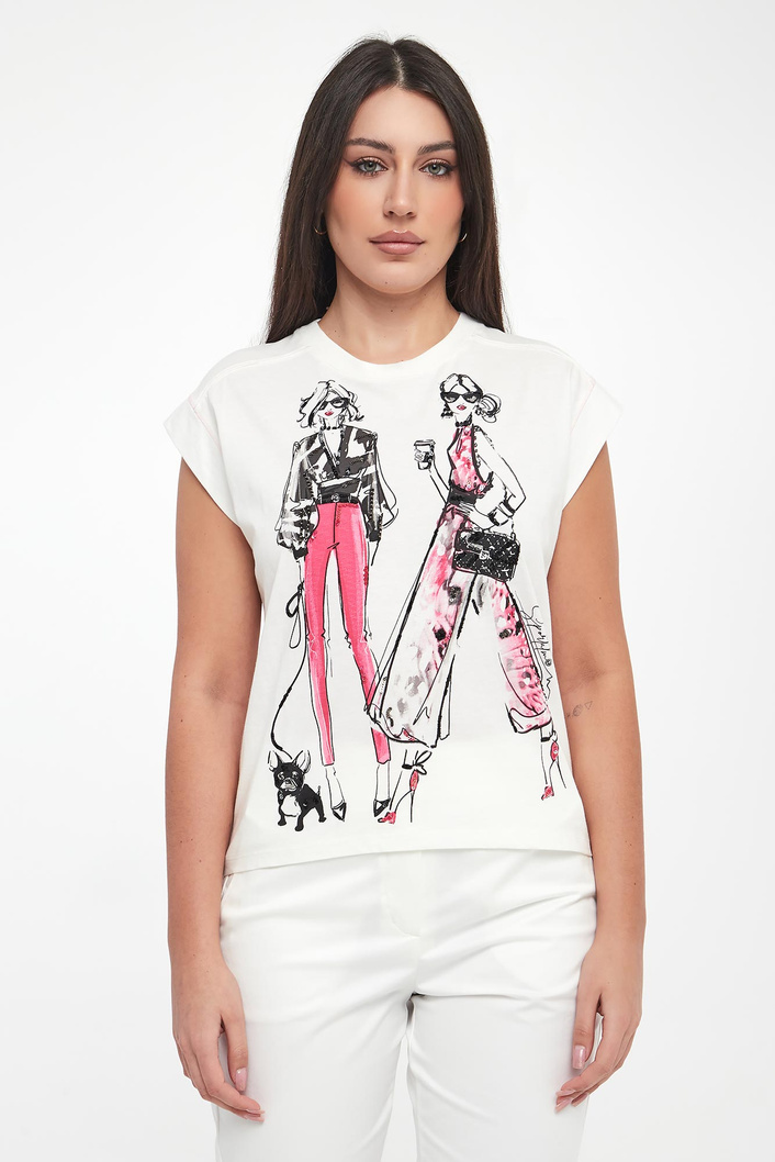 T-shirt damski z nadrukiem SPORTALM