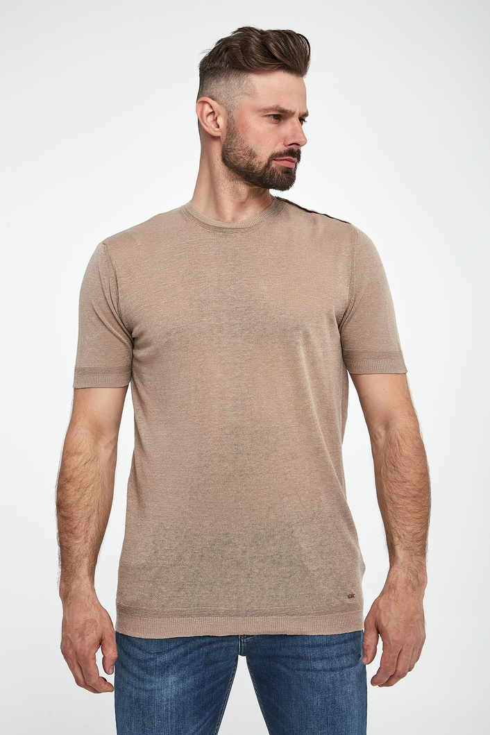 T-shirt męski lniany LIU JO