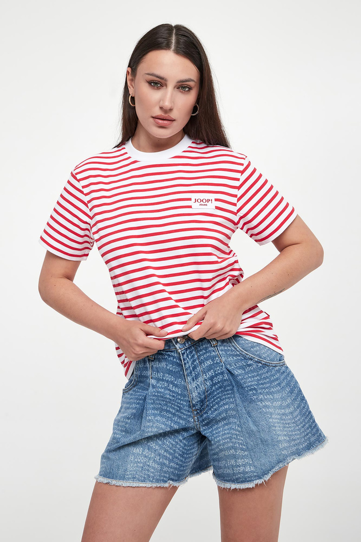 T-shirt damski w paski Teele JOOP! JEANS