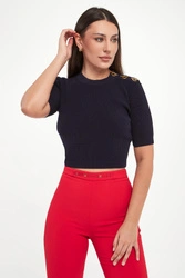 Sweter damski cropped ELISABETTA FRANCHI