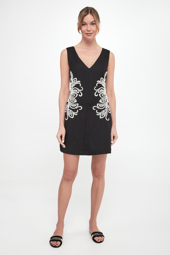 Sukienka lniana mini TWINSET U&B