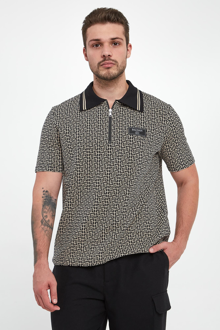 Polo męskie w monogram BALMAIN
