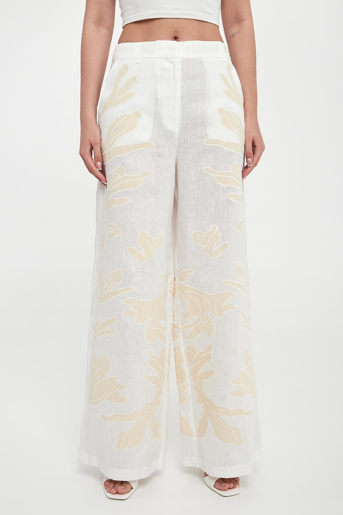 Spodnie damskie lniane Kadiak MARELLA