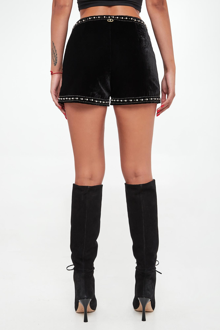 Szorty damskie welurowe TWINSET