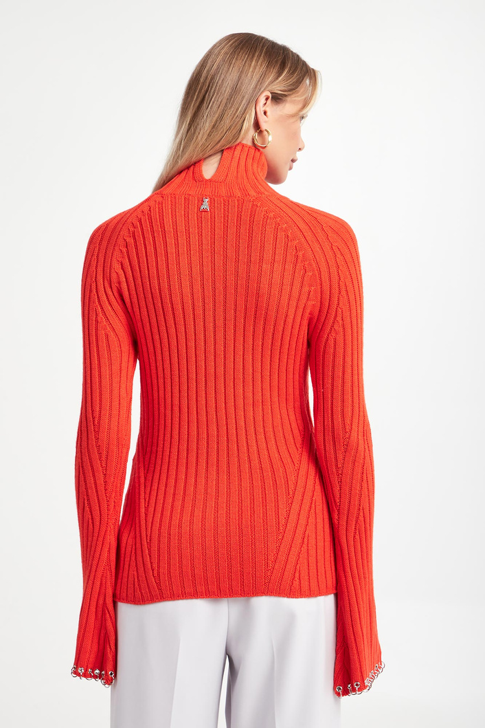 Sweter damski z golfem PATRIZIA PEPE