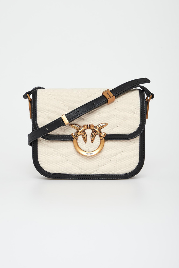 Torebka damska Love Box Bag Mini Canvas Chevron PINKO