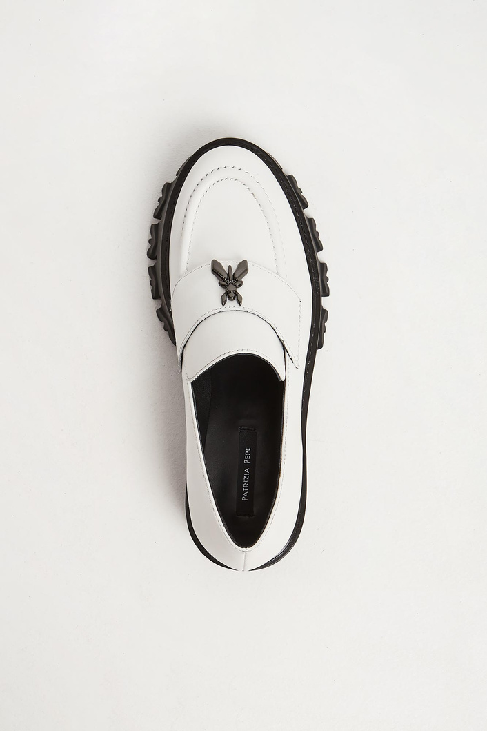 Loafersy damskie skórzane PATRIZIA PEPE