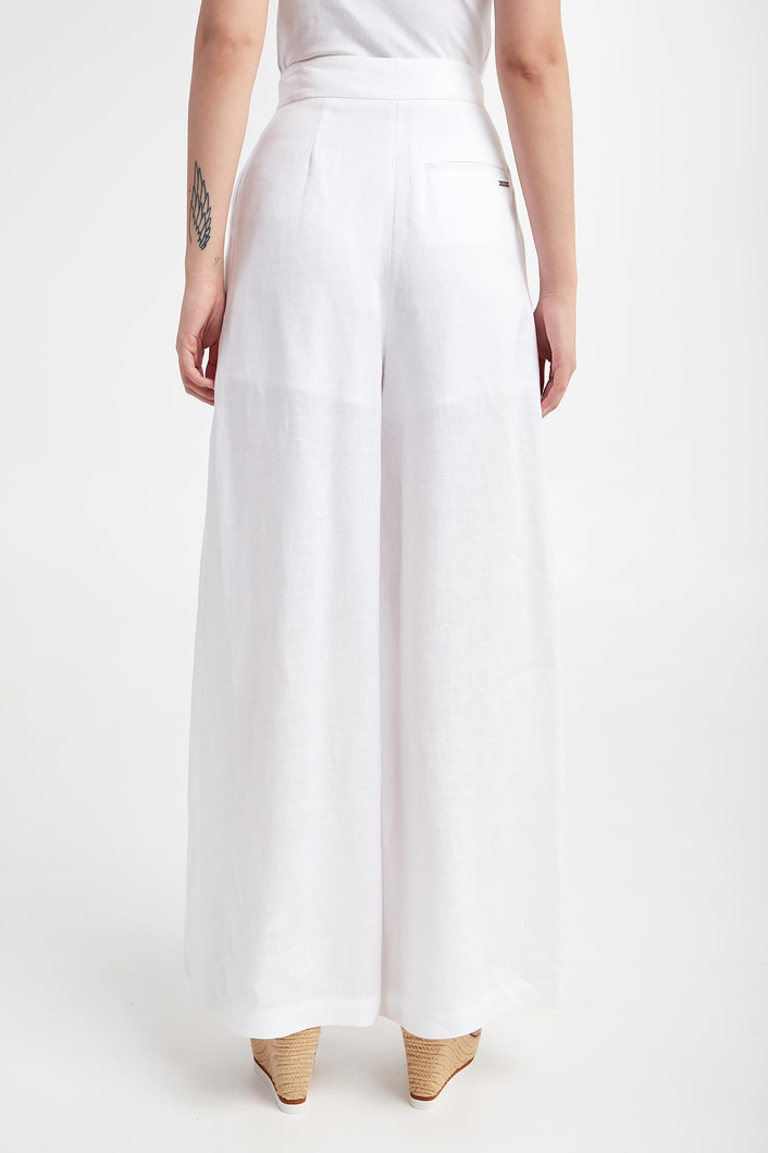 Spodnie damskie lniane ARMANI EXCHANGE