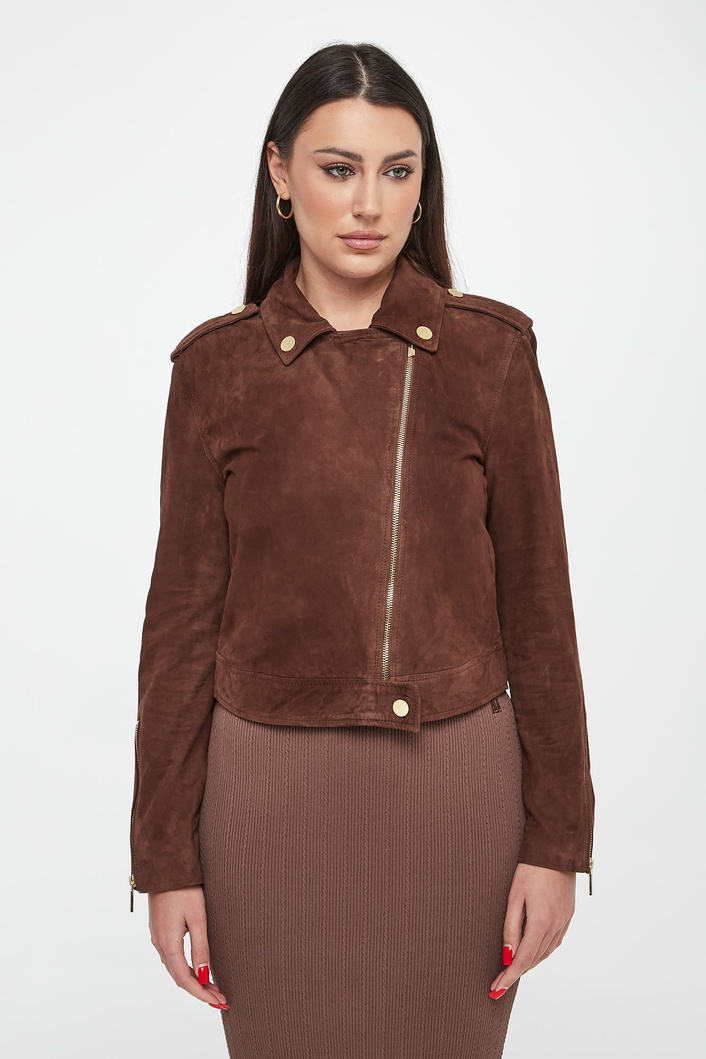 Kurtka damska ramoneska zamszowa ARMANI EXCHANGE