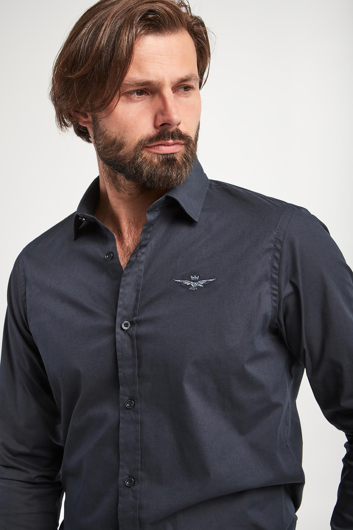 Koszula męska popelinowa AERONAUTICA MILITARE