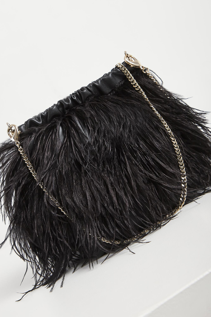 Torebka damska z piórami PATRIZIA PEPE