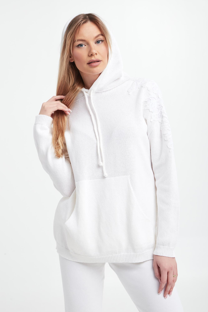 Sweter damski z kapturem ERMANNO FIRENZE