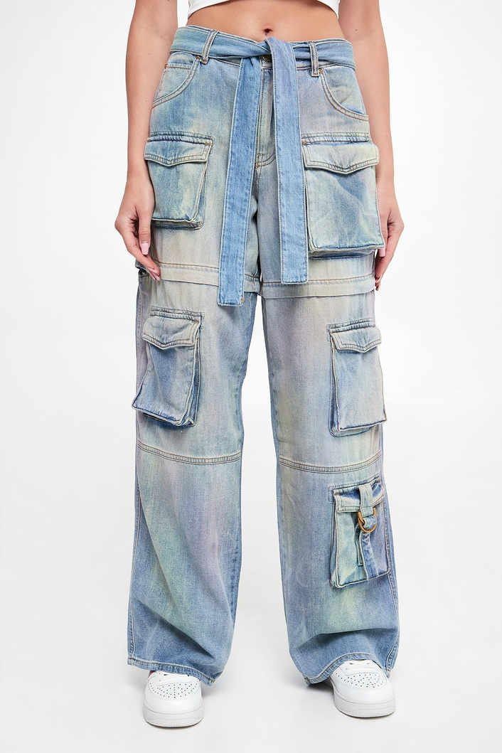 Jeansy damskie 2w1 z odpinanymi nogawkami Accesa PINKO