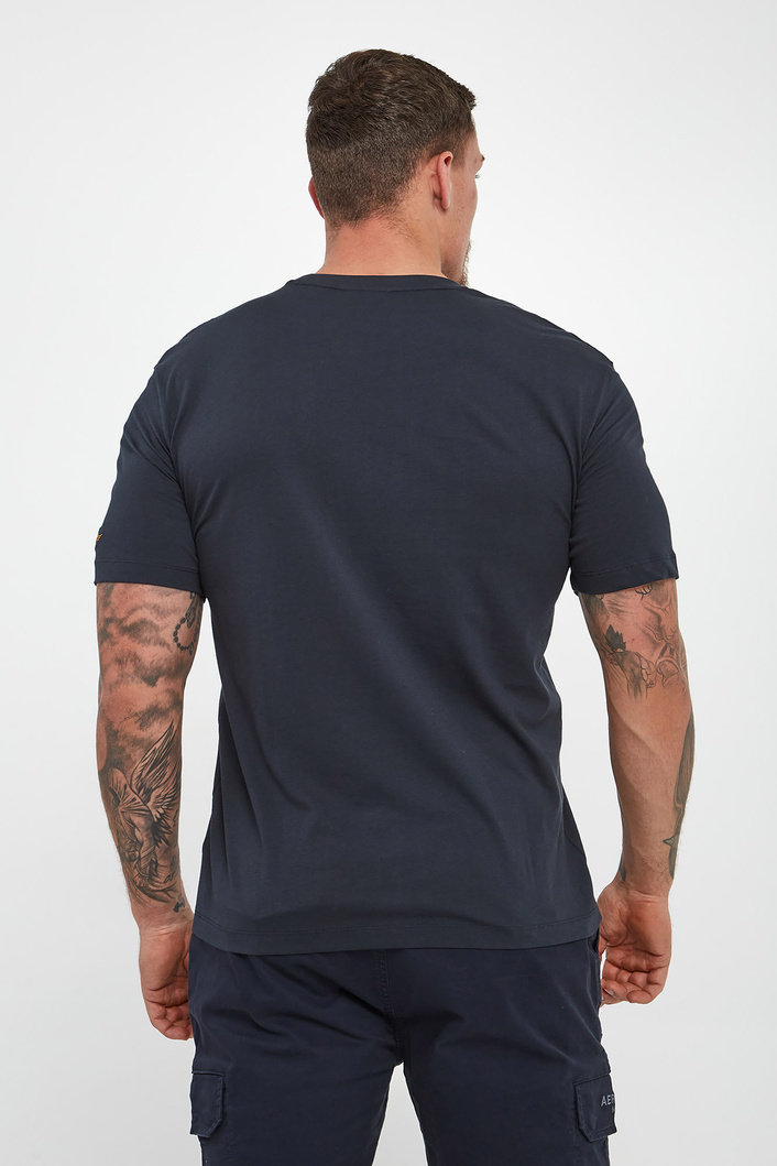 T-shirt męski z logo AERONAUTICA MILITARE