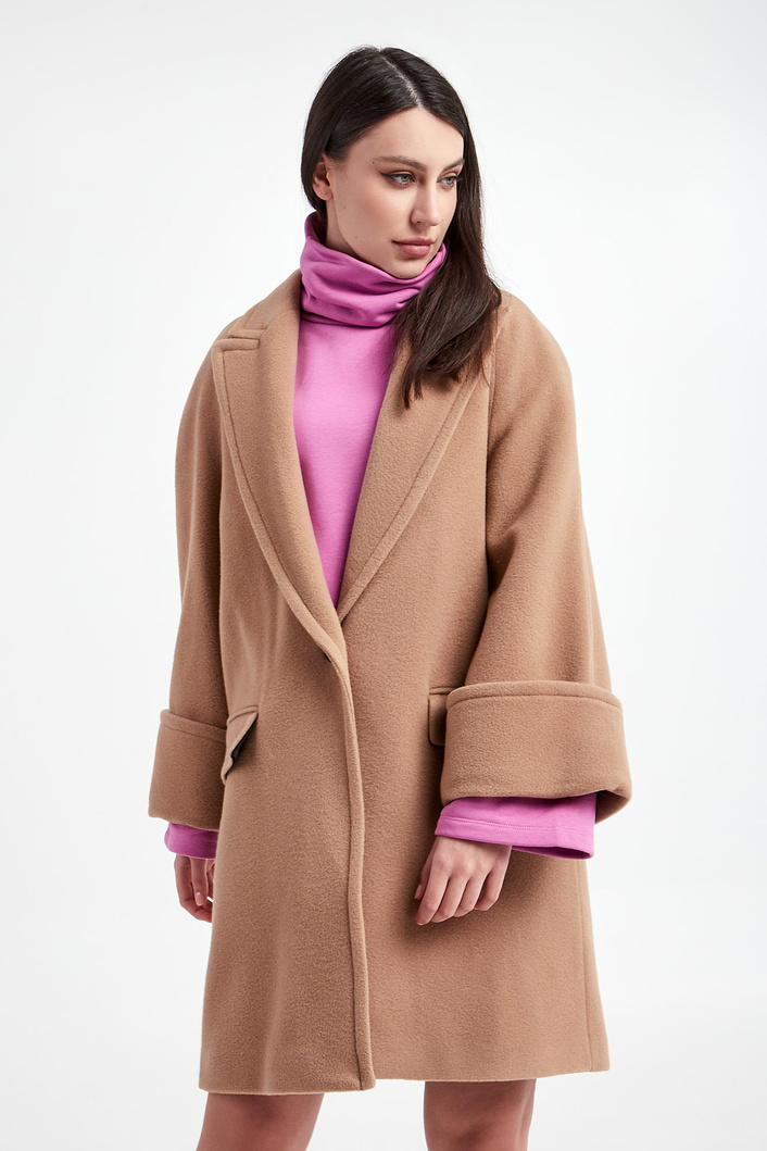 Płaszcz damski wełniany KARL LAGERFELD