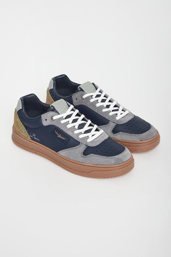 Sneakersy męskie zamszowe AERONAUTICA MILITARE