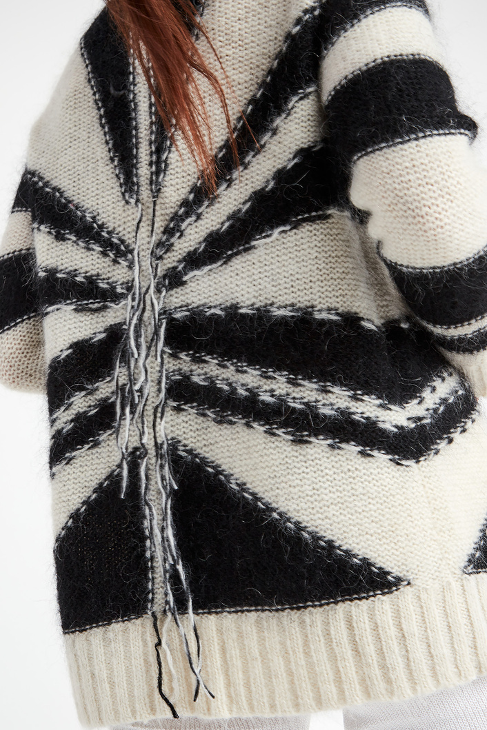 Kardigan z moherem Noresund JOHN RICHMOND