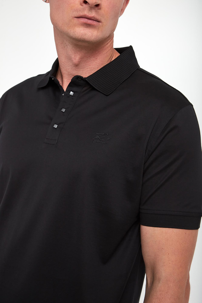 Polo męskie z logo KARL LAGERFELD
