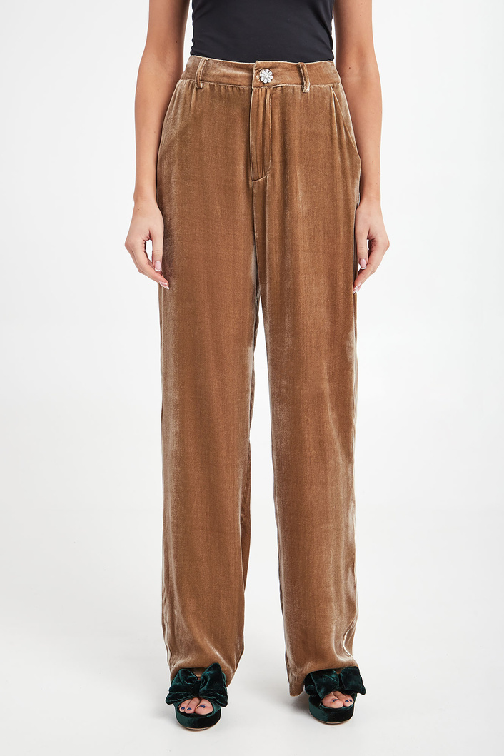 Spodnie damskie welurowe CUSTOMMADE