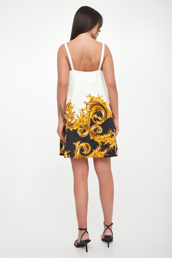 Sukienka jeansowa z nadrukiem VERSACE JEANS COUTURE