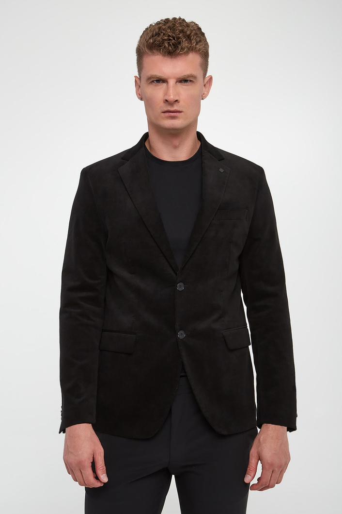 Marynarka męska welurowa KARL LAGERFELD