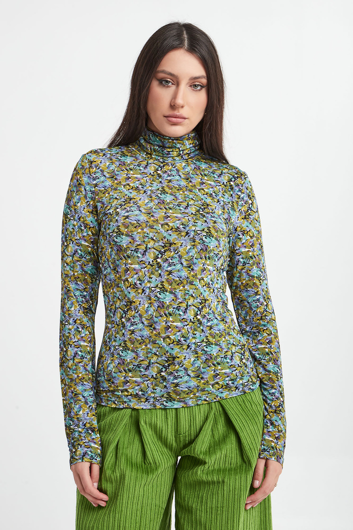 Bluzka damska z golfem GESTUZ