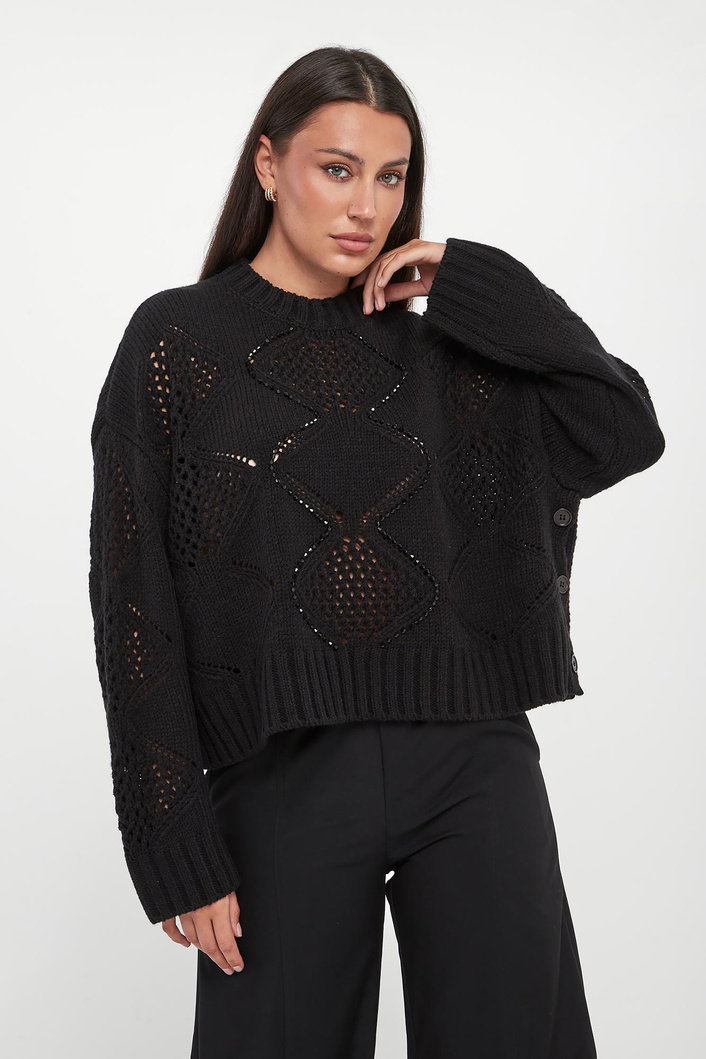 Sweter damski z wełną LIU JO