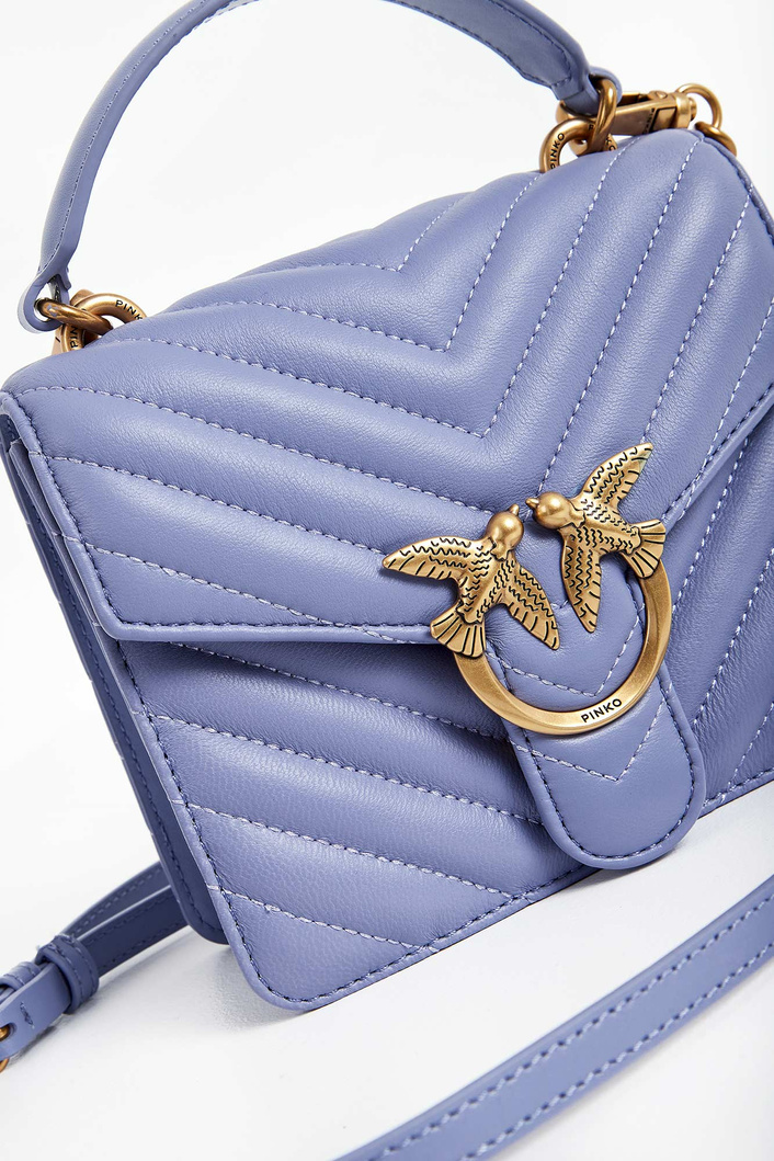 Torebka Love Mini Top Handle Chevron PINKO