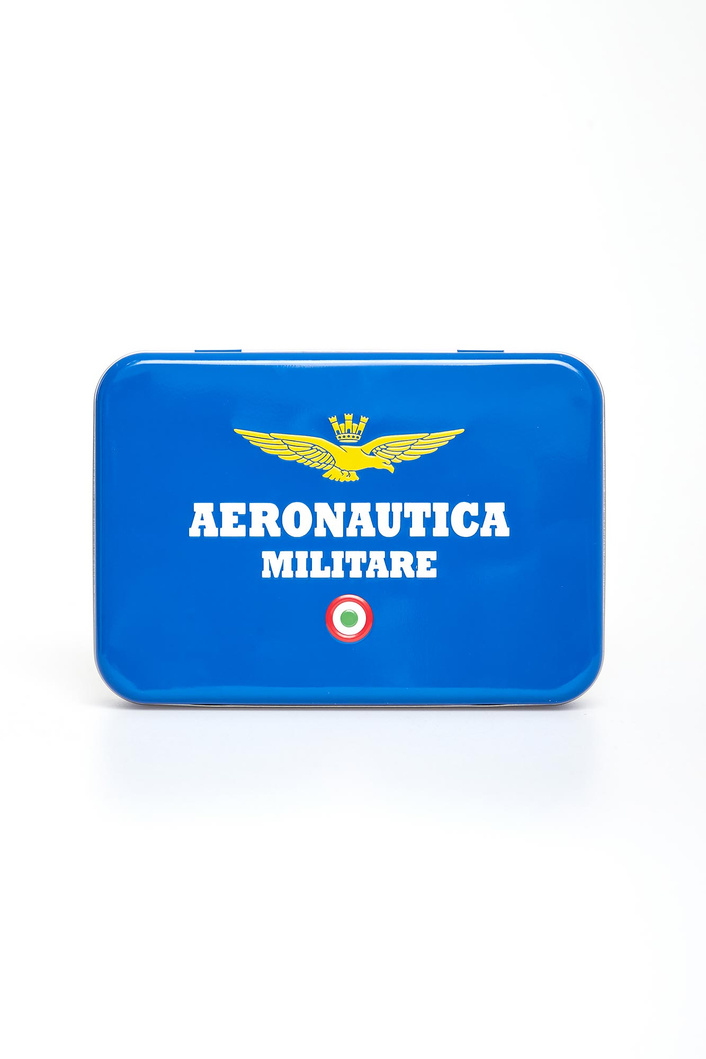Komplet portfel + brelok męski skórzany AERONAUTICA MILITARE