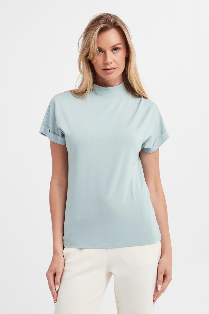 T-shirt damski ze stójką JOOP!