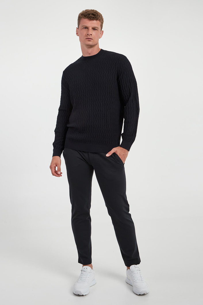 Sweter męski z wełny dziewiczej  ARMANI EXCHANGE