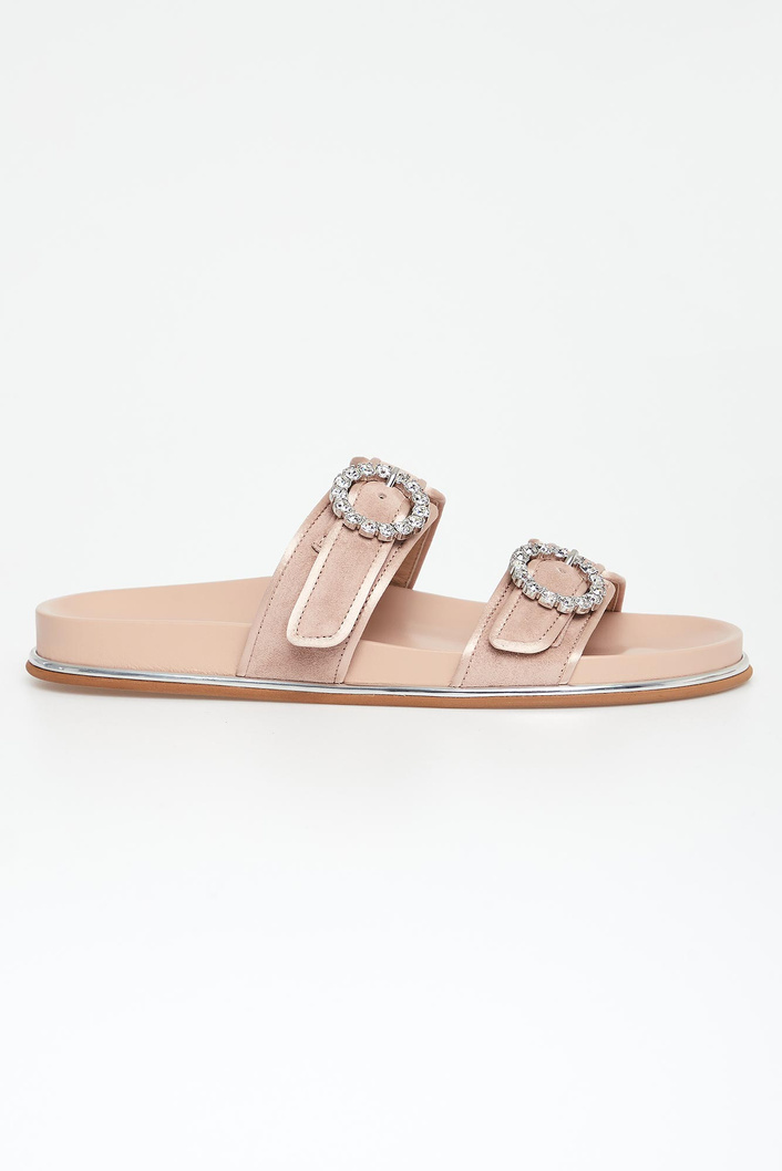 Klapki damskie skórzane BALDININI