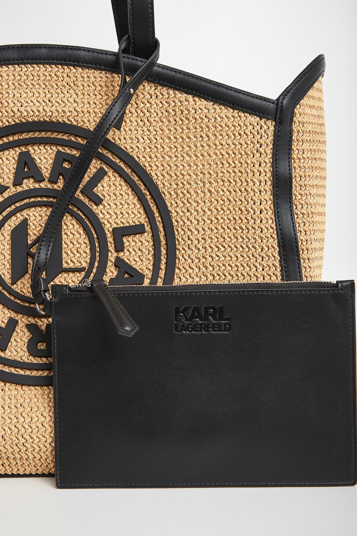 Torebka damska shopper pleciona KARL LAGERFELD