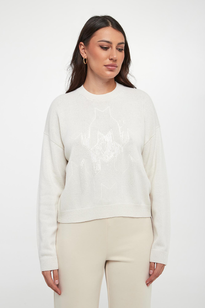 Sweter damski z jedwabiem i kaszmirem PESERICO