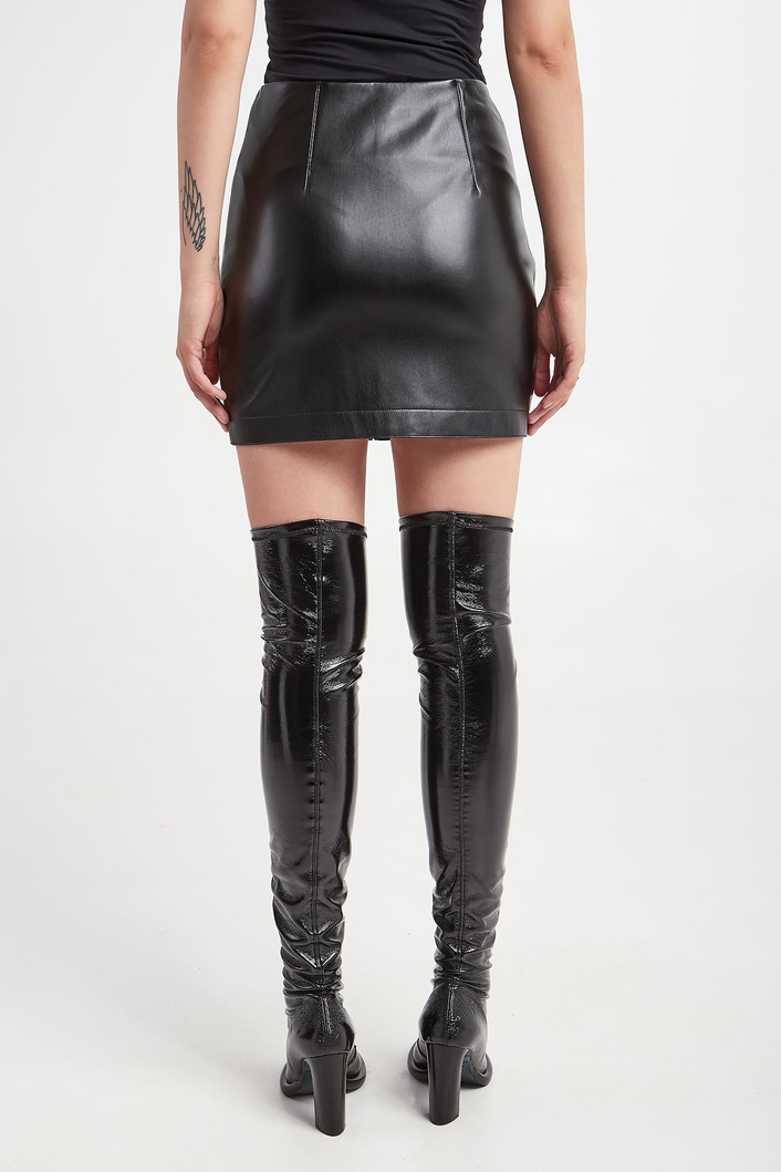 Spódnica z ekoskóry PATRIZIA PEPE